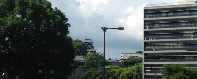 遠くから見た熊本城